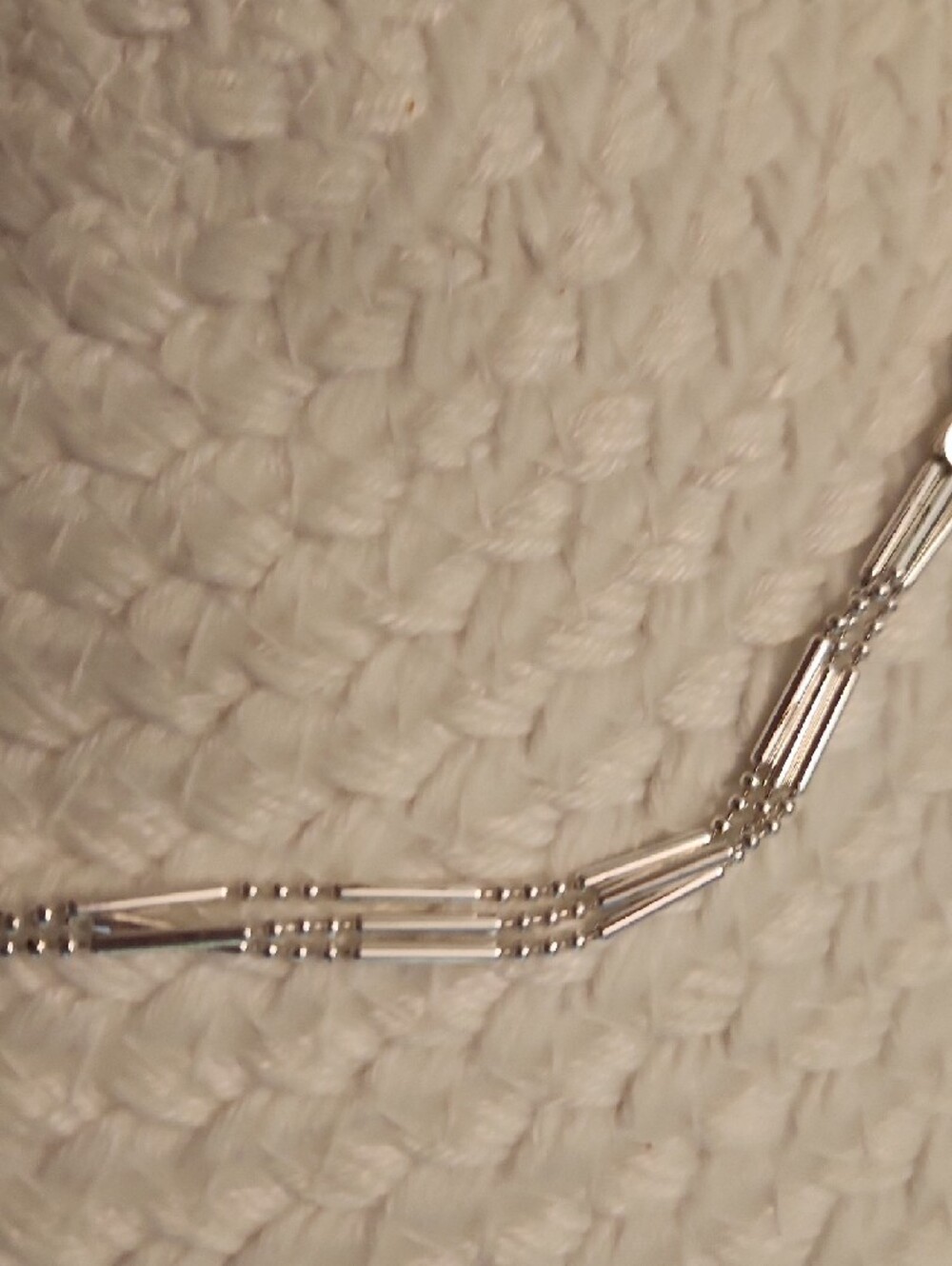 Sterling Multi-Bar Chain Necklace - Silver - Picture 6 of 6